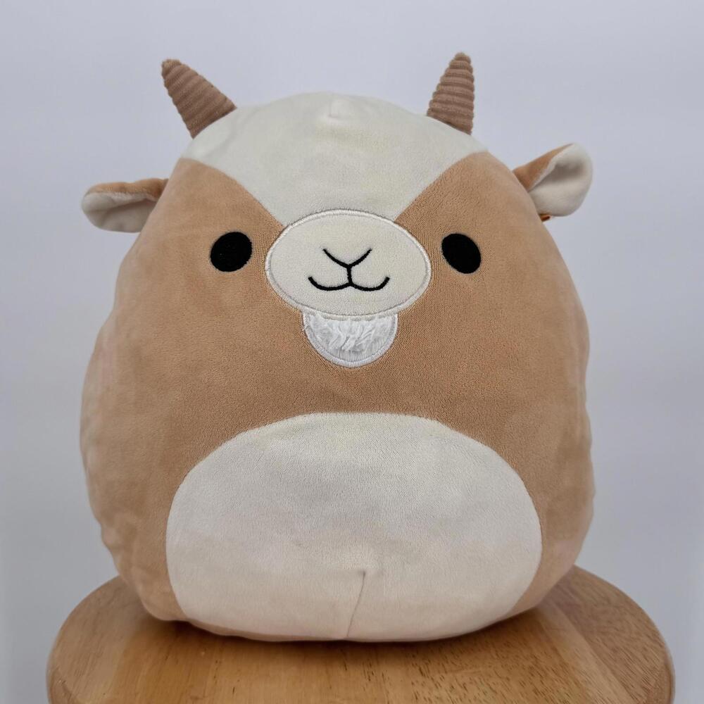 Squishmallows Grant The Goat 15" Plush Stuffed Animal Toy Medium Tan Kellytoy